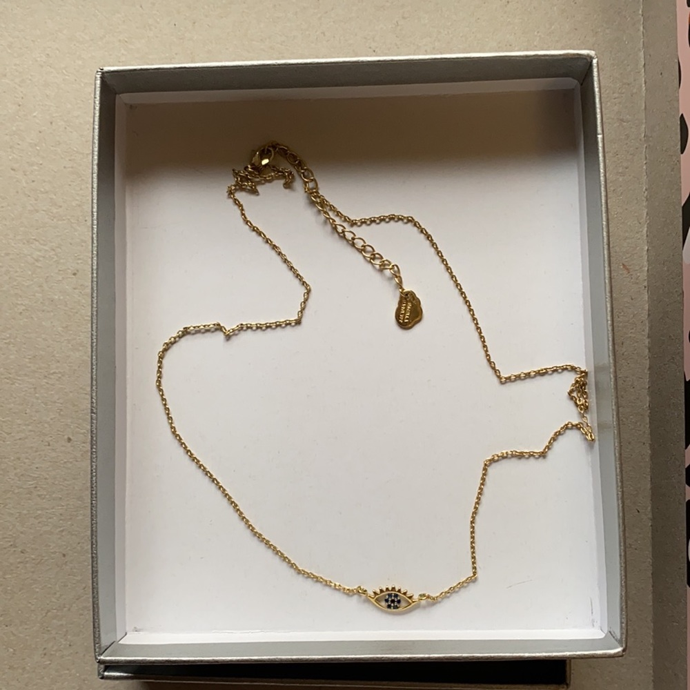 Estella Barlett Happy Thoughts Eye Pendnt Necklace - Picture 3 of 3